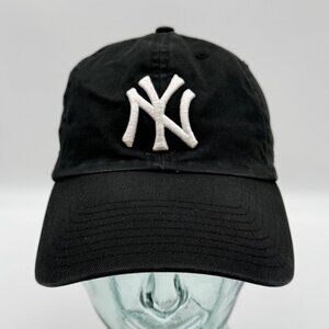 47 Brand New York Yankees Hat Strapback Adjustable Cap Black MLB Baseball OSFA